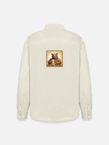 Bierchen Bärchen - Relaxed Fit Unisex Organic Hemd von Stanley/Stella - Natur