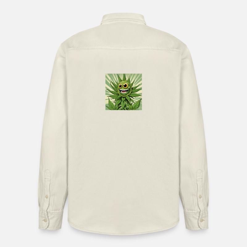Cannabis 3 - Relaxed Fit Unisex Organic Hemd von Stanley/Stella - Natur