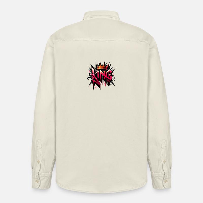 King 1 - Relaxed Fit Unisex Organic Hemd von Stanley/Stella - Natur