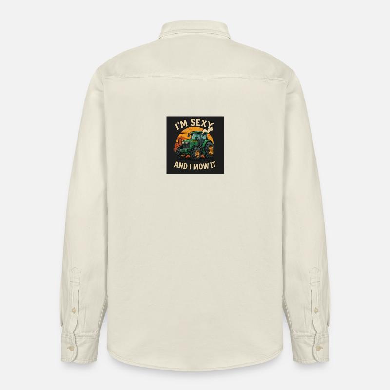 Traktor TShirt Format - Relaxed Fit Unisex Organic Hemd von Stanley/Stella - Natur