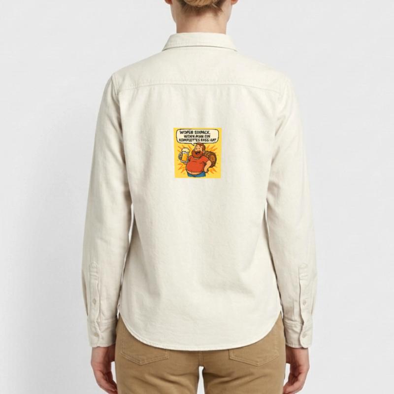 Six Pack oder Fass Relaxed Fit Unisex Organic Hemd von Stanley/Stella