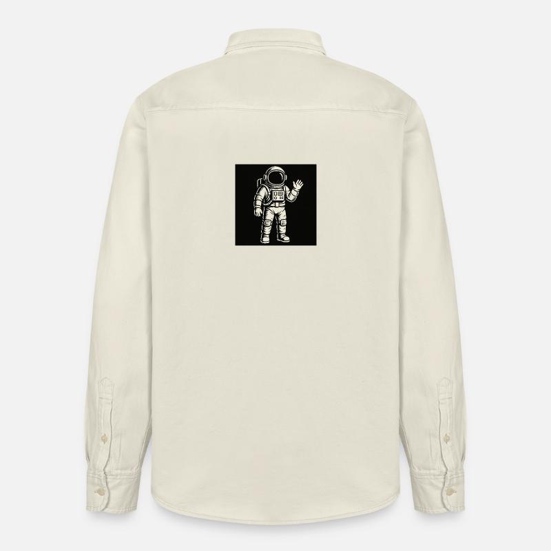 Copain de l’espace - Chemise unisexe coupe décontractée bio Stanley/Stella - écru doux