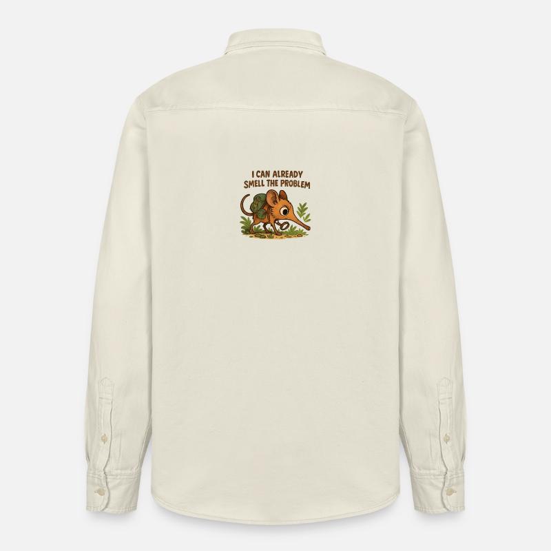 Rüsselhündchen - sentir le problème drôle d’animal - Chemise unisexe coupe décontractée bio Stanley/Stella - écru doux
