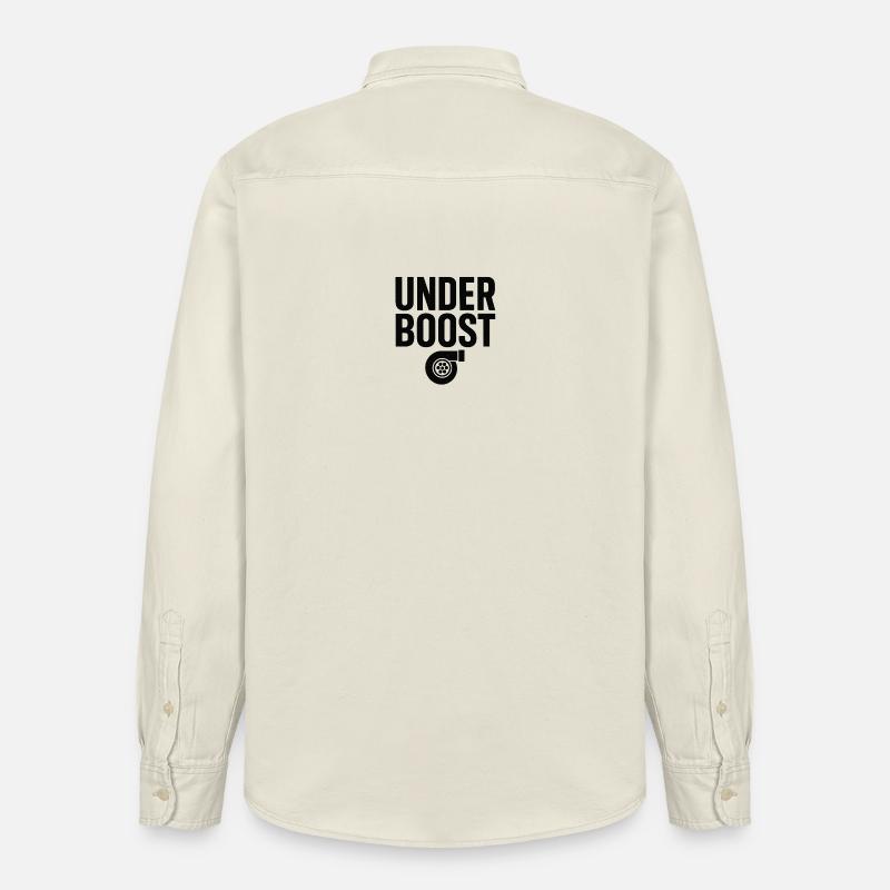 Unter Boost Logo Design - Relaxed Fit Unisex Organic Hemd von Stanley/Stella - Natur