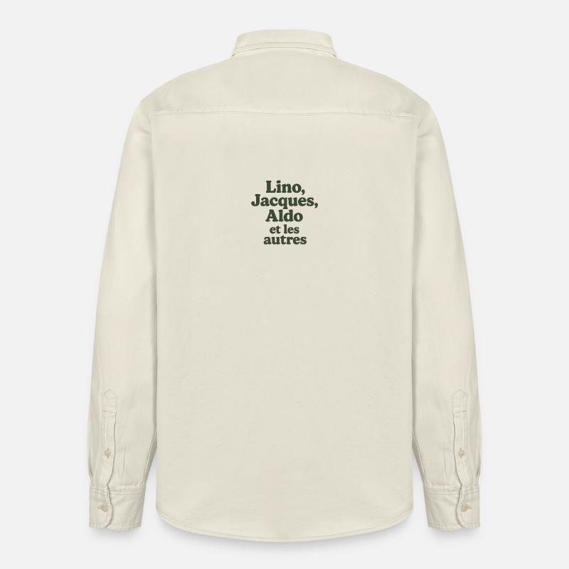 Abenteuer ist Abenteuer. Lino, Jacques - Relaxed Fit Unisex Organic Hemd von Stanley/Stella - Natur