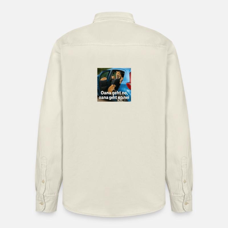 Hamsterabenteuer_im_blauen_Auto - Relaxed Fit Unisex Organic Hemd von Stanley/Stella - Natur