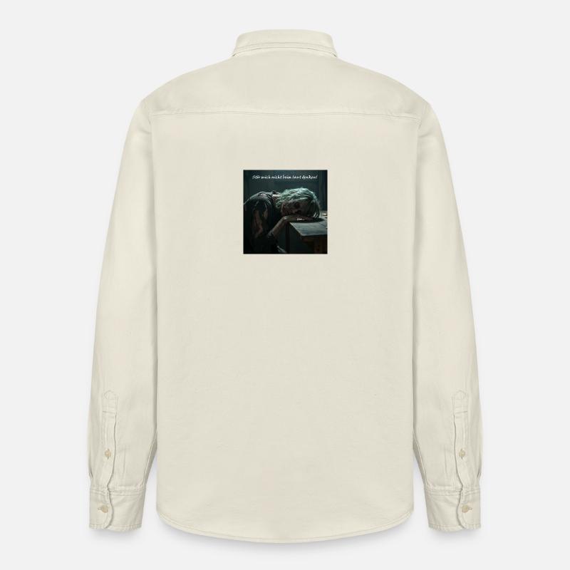 N’interférez pas avec la pensée ! - Chemise unisexe coupe décontractée bio Stanley/Stella - écru doux