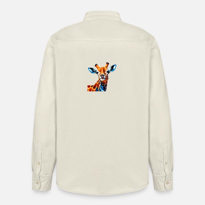 Giraffa - Giraffe - Relaxed Fit Unisex Organic Hemd von Stanley/Stella - Natur
