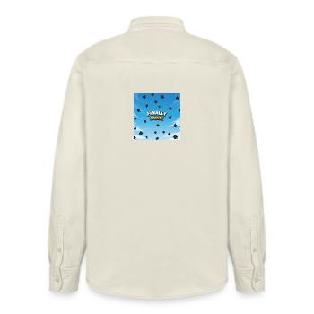 Endlich geschafft Abschlussjubel - Relaxed Fit Unisex Organic Hemd von Stanley/Stella - Natur - Hinten - AI Model Male 178 light (178cm)