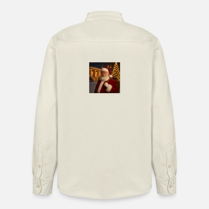 Weihnachtsmann - Relaxed Fit Unisex Organic Hemd von Stanley/Stella - Natur