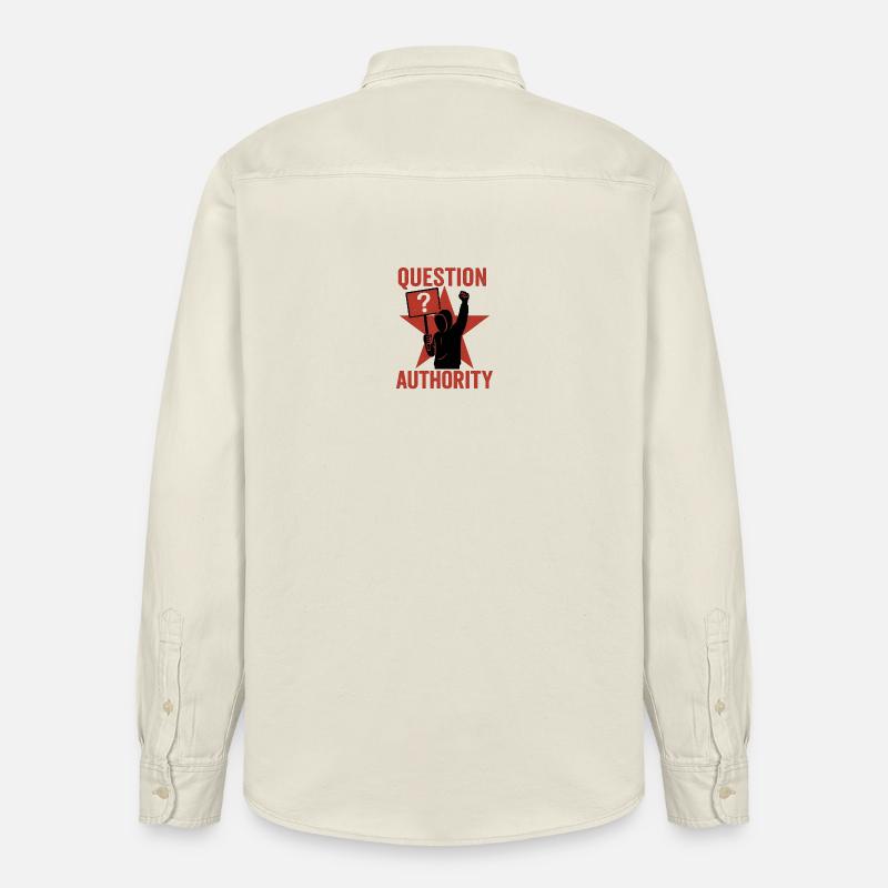 Question Puissance - Chemise unisexe coupe décontractée bio Stanley/Stella - écru doux