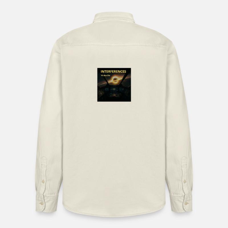 Nebula Cockpit Interference - Relaxed Fit Unisex Organic Shirt by Stanley/Stella - soft Ecru