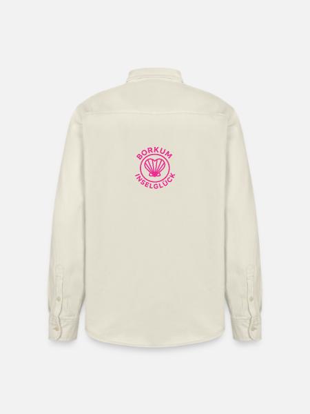 Cockle Borkum Island Happiness - Relaxed Fit Unisex Organic Shirt by Stanley/Stella - soft Ecru