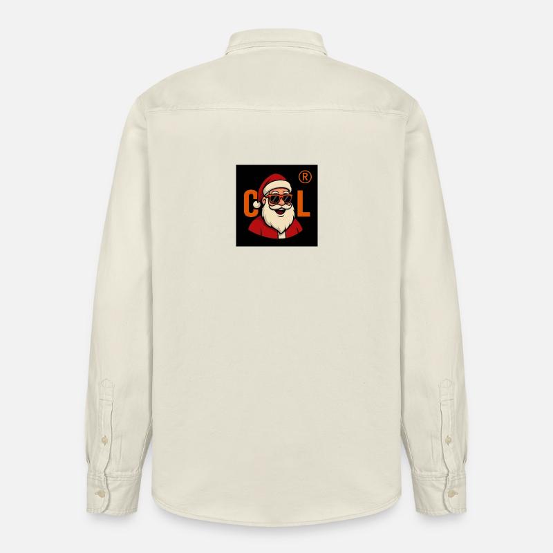 Sinterklaas mit Sonnenbrille - Relaxed Fit Unisex Organic Hemd von Stanley/Stella - Natur