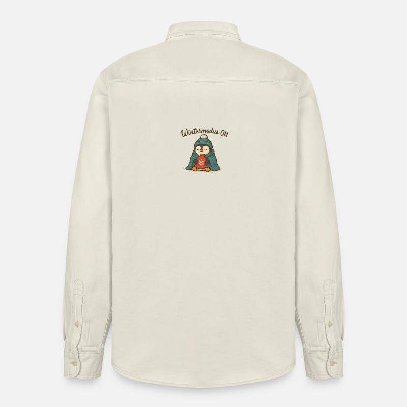 Mode hiver activé - Chemise unisexe coupe décontractée bio Stanley/Stella - écru doux