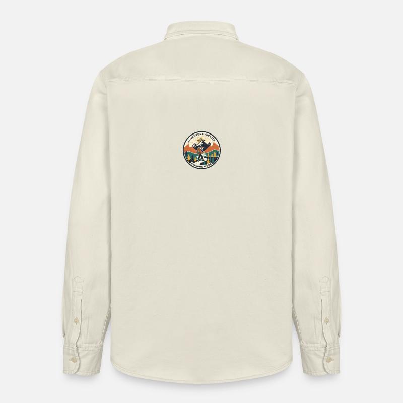 Abenteuerpfad Patch Wanderer - Relaxed Fit Unisex Organic Hemd von Stanley/Stella - Natur