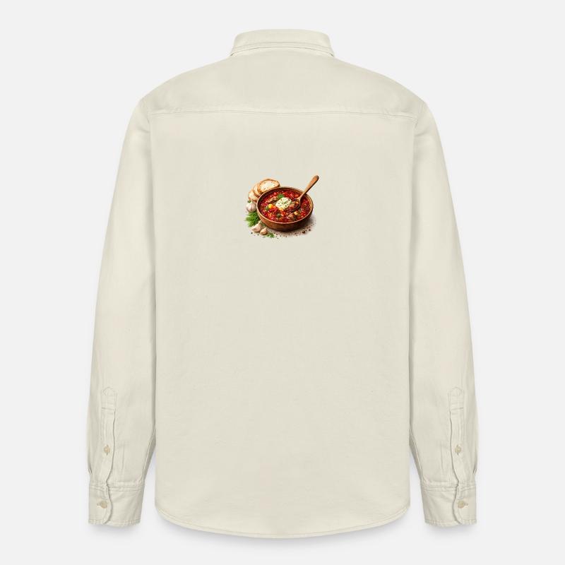 Herzhafter Eintopf - Relaxed Fit Unisex Organic Hemd von Stanley/Stella - Natur