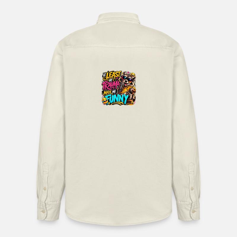 Trauma machte mich lustig - Relaxed Fit Unisex Organic Hemd von Stanley/Stella - Natur