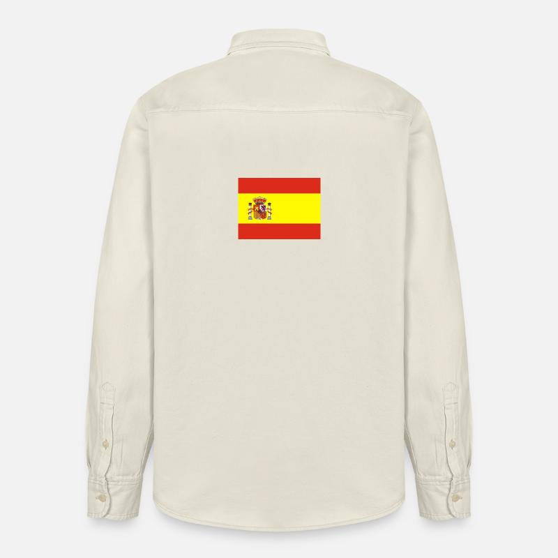 Spanische Flagge - Relaxed Fit Unisex Organic Hemd von Stanley/Stella - Natur