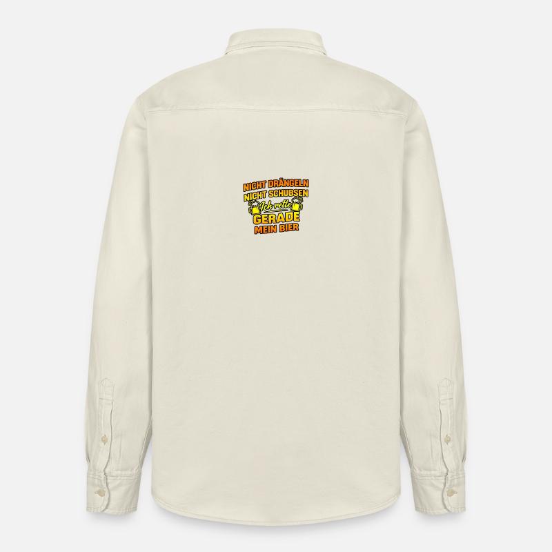 Bier retten - Relaxed Fit Unisex Organic Hemd von Stanley/Stella - Natur