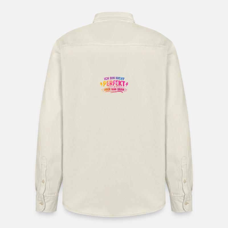 Ich bin nicht perfekt nah dran - Relaxed Fit Unisex Organic Hemd von Stanley/Stella - Natur