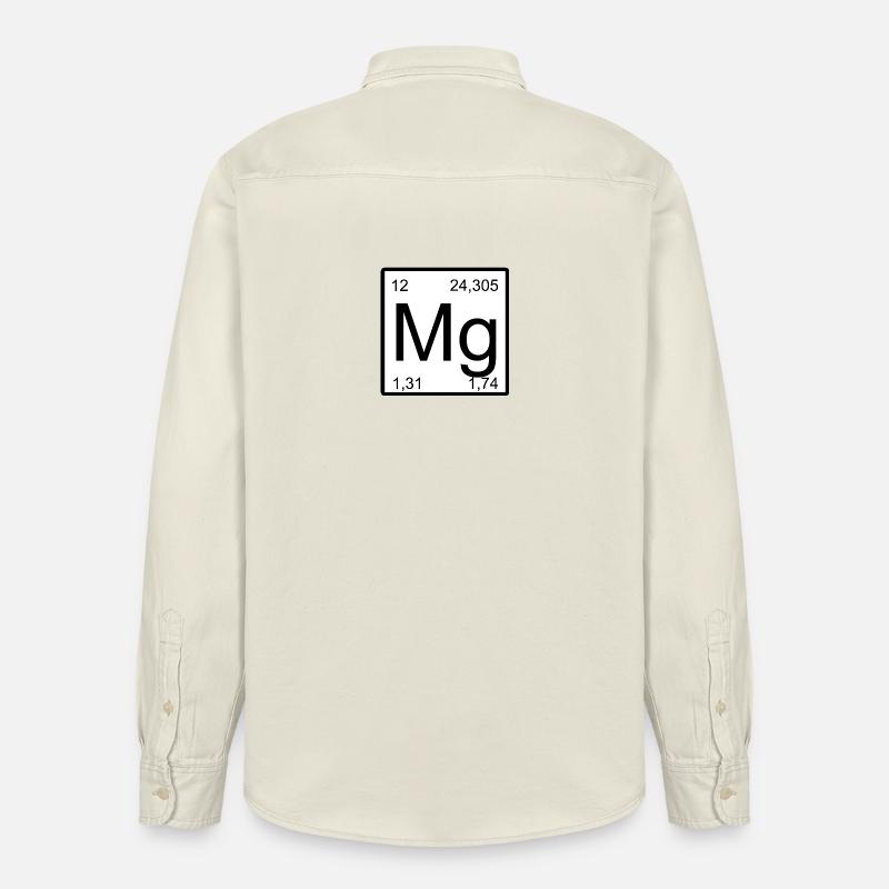 Magnesium Element Design Tee - Relaxed Fit Unisex Organic Hemd von Stanley/Stella - Natur
