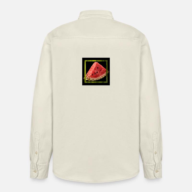 Pastèque abstraite - Chemise unisexe coupe décontractée bio Stanley/Stella - écru doux