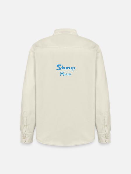 Skurup – Malmö Sky Blue Design - Relaxed Fit Unisex Organic Shirt by Stanley/Stella - soft Ecru