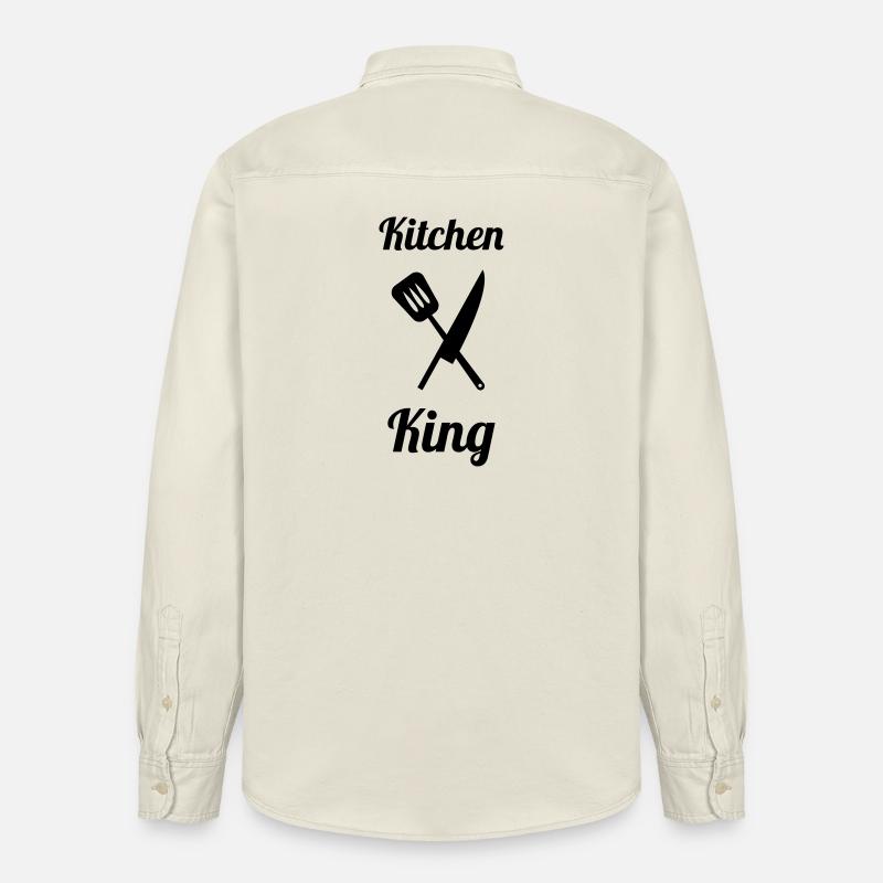Kitchen King - Relaxed Fit Unisex Organic Hemd von Stanley/Stella - Natur