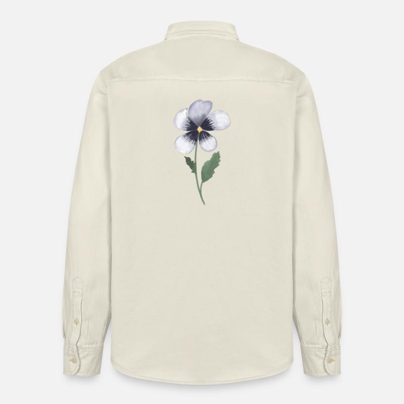 Viola del pensiero - Camicia unisex vestibilità rilassata bio di Stanley/Stella - ecru morbido