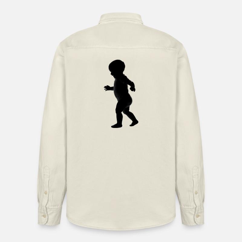 Bébé - Logo Cool Silhouette - Chemise unisexe coupe décontractée bio Stanley/Stella - écru doux