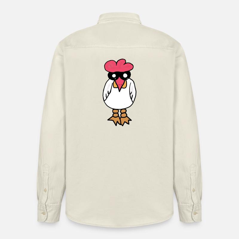 Poulet - Chemise unisexe coupe décontractée bio Stanley/Stella - écru doux