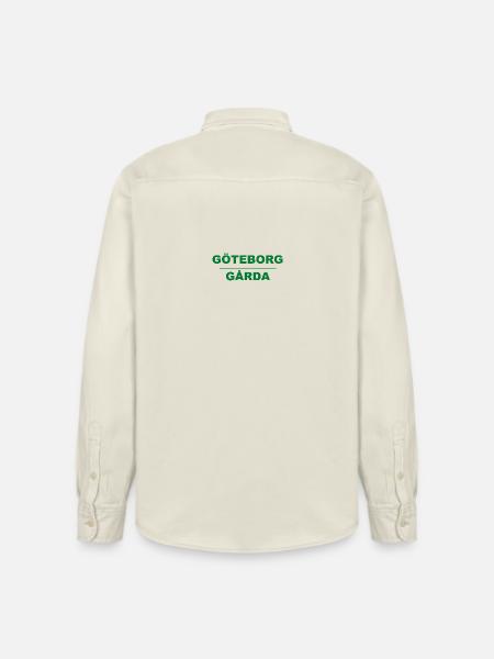 Göteborg Gårda – Green-black design - Relaxed Fit Unisex Organic Shirt by Stanley/Stella - soft Ecru
