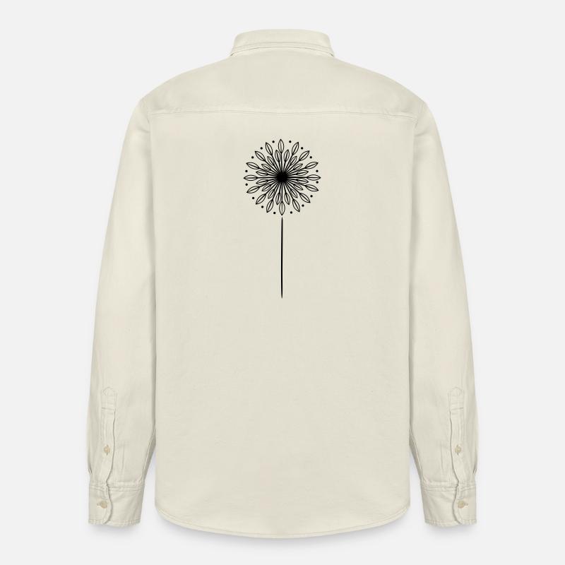 Dandelion Dandelion - Relaxed Fit Unisex Organic Shirt by Stanley/Stella - soft Ecru