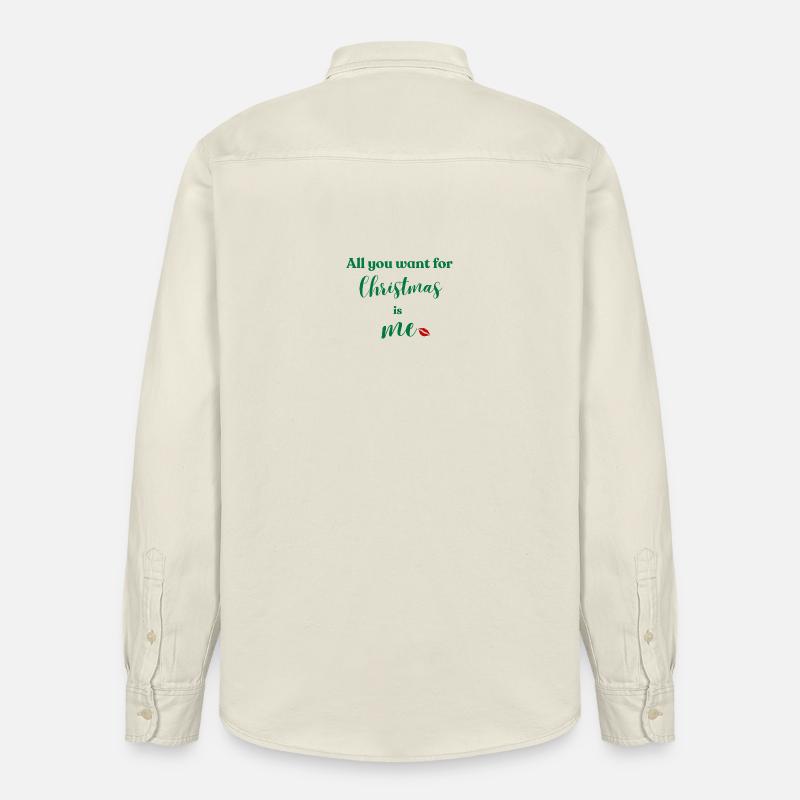 Weihnachten bin ich dein Wunsch - Relaxed Fit Unisex Organic Hemd von Stanley/Stella - Natur