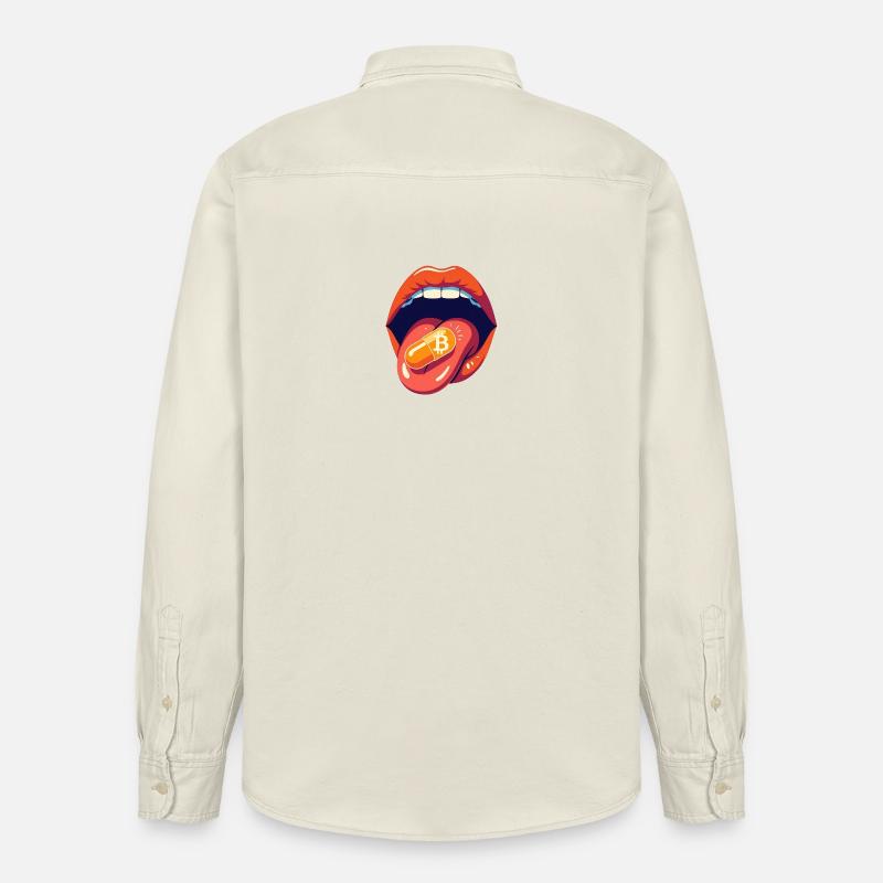 Bitcoin Orangepill Basic - Chemise unisexe coupe décontractée bio Stanley/Stella - écru doux