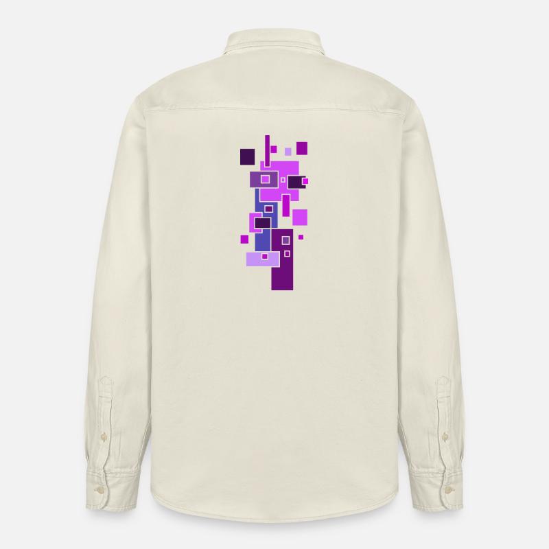 Blocs de construction Architecture Modèle - Chemise unisexe coupe décontractée bio Stanley/Stella - écru doux