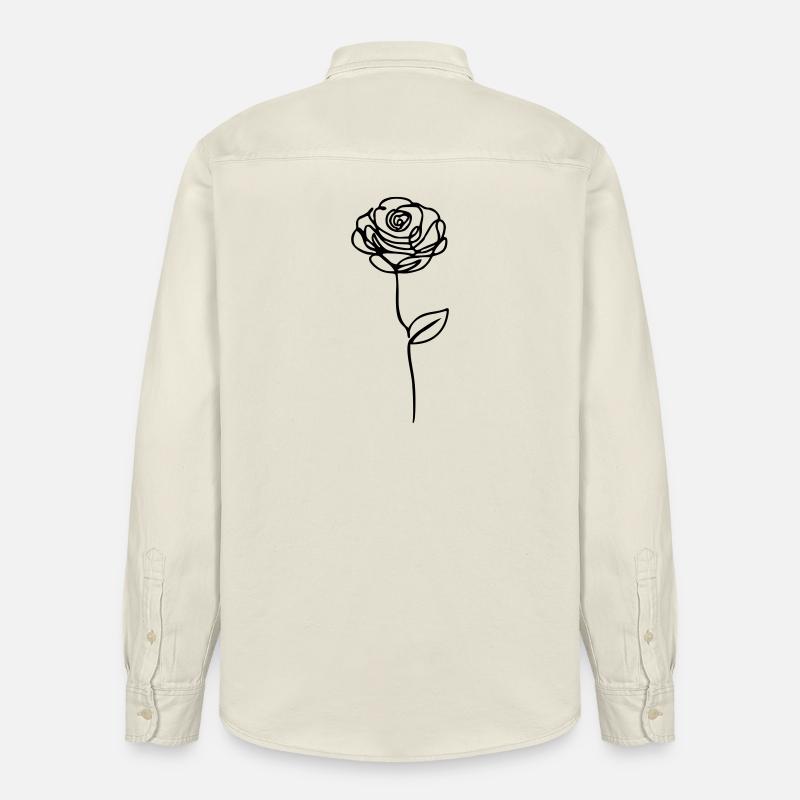 Rose - Relaxed Fit Unisex Organic Hemd von Stanley/Stella - Natur