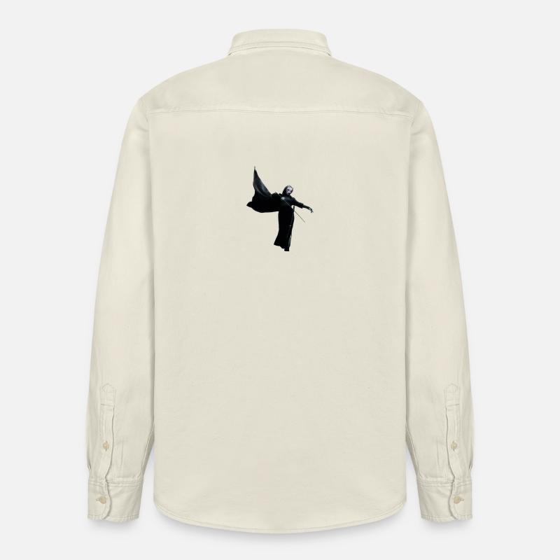 Dunkler Schattenkrieger mit rotem Lichtstab - Relaxed Fit Unisex Organic Hemd von Stanley/Stella - Natur