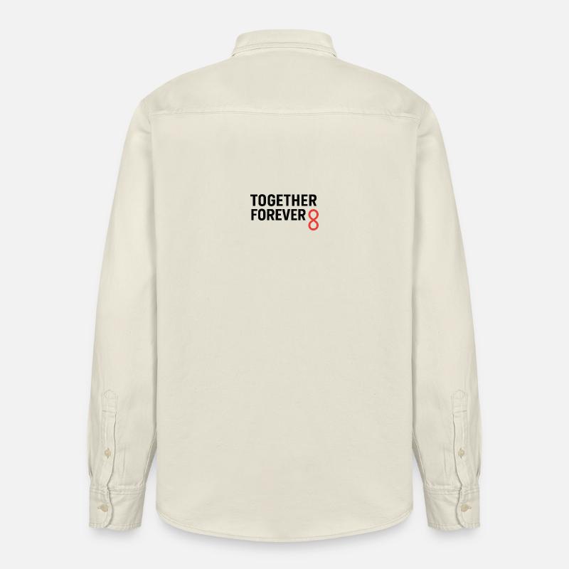 Conception de la connexion Unity Infinity - Chemise unisexe coupe décontractée bio Stanley/Stella - écru doux