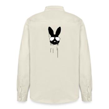 Bad Bunny Bunny Sunglasses - Relaxed Fit Unisex Organic Shirt by Stanley/Stella - soft Ecru - Back - AI Model Male 178 light (178cm)