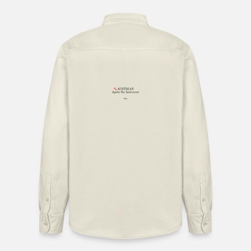 Austrian Apres Ski Instructor - Relaxed Fit Unisex Organic Hemd von Stanley/Stella - Natur