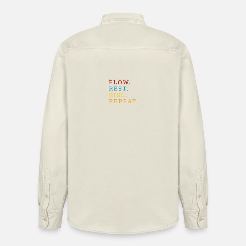 Flow Rest Montée Répéter - Chemise unisexe coupe décontractée bio Stanley/Stella - écru doux