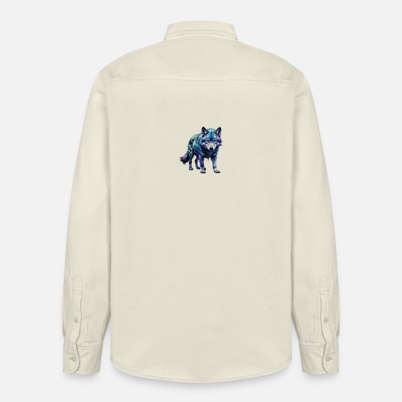 wolfwelpe - Relaxed Fit Unisex Organic Hemd von Stanley/Stella - Natur
