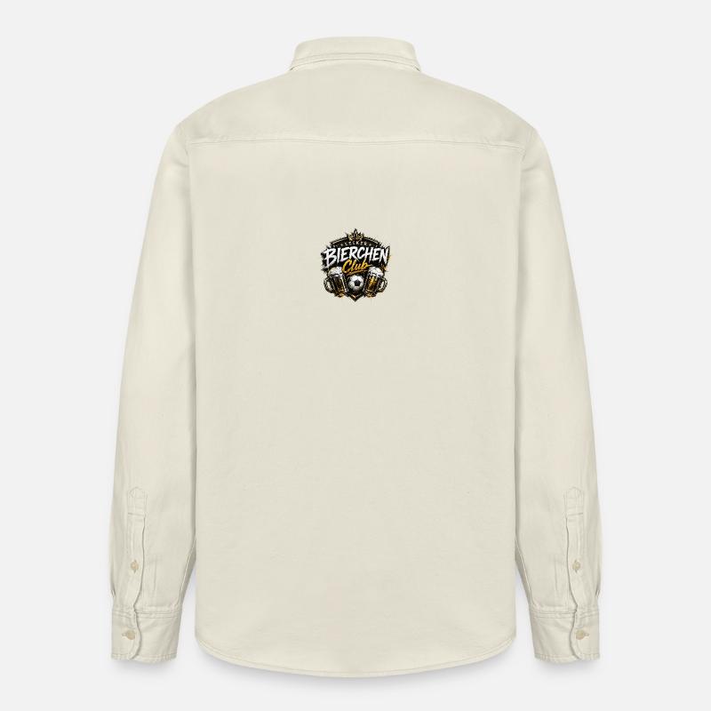 Lecker Bierchen Club - Relaxed Fit Unisex Organic Hemd von Stanley/Stella - Natur