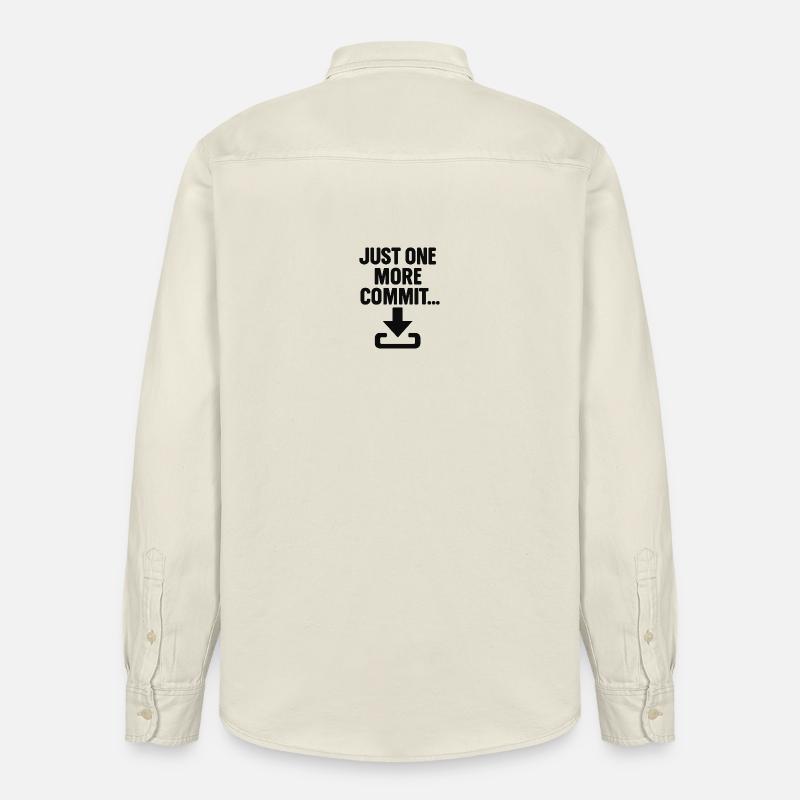 Just One More Commit – Funny Programmer T-Shirt - Relaxed Fit Unisex Organic Hemd von Stanley/Stella - Natur