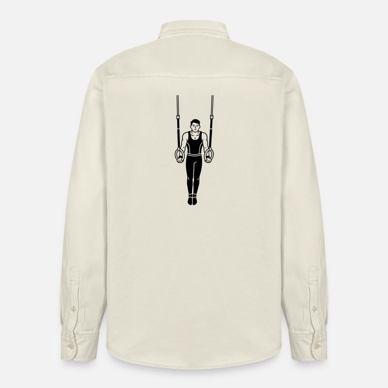 Turnringe - Relaxed Fit Unisex Organic Hemd von Stanley/Stella - Natur