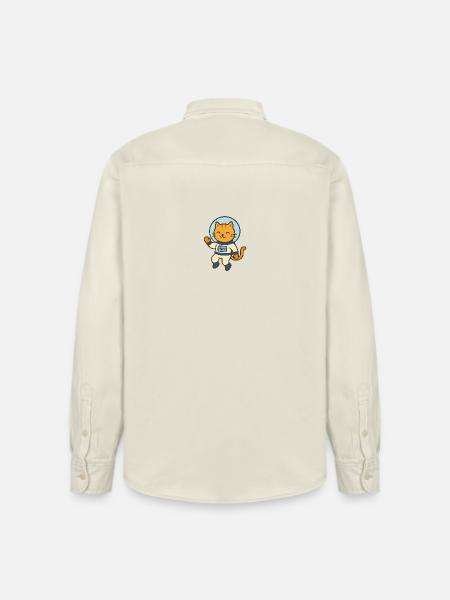 Astrocat - Relaxed Fit Unisex Organic Shirt by Stanley/Stella - soft Ecru