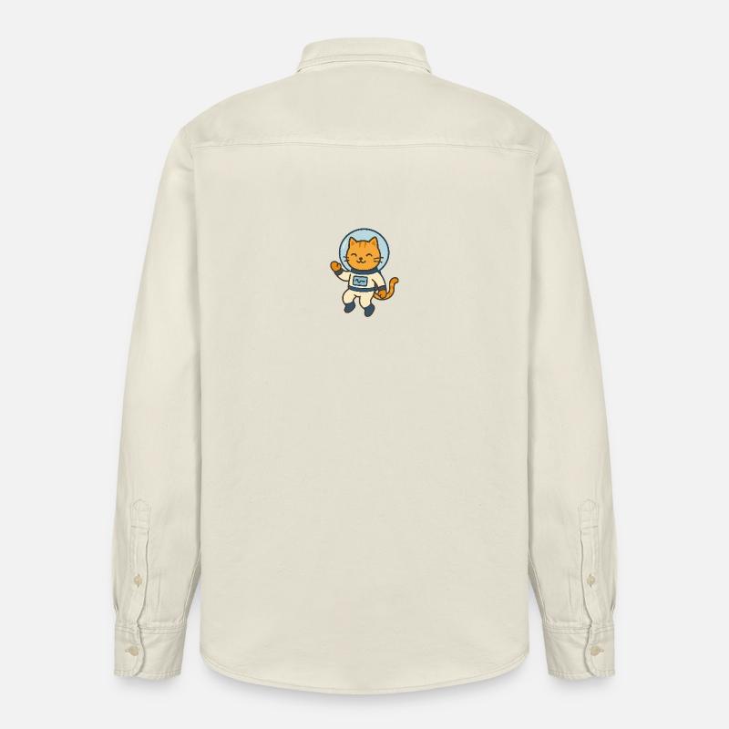 Astrocat - Relaxed Fit Unisex Organic Shirt by Stanley/Stella - soft Ecru