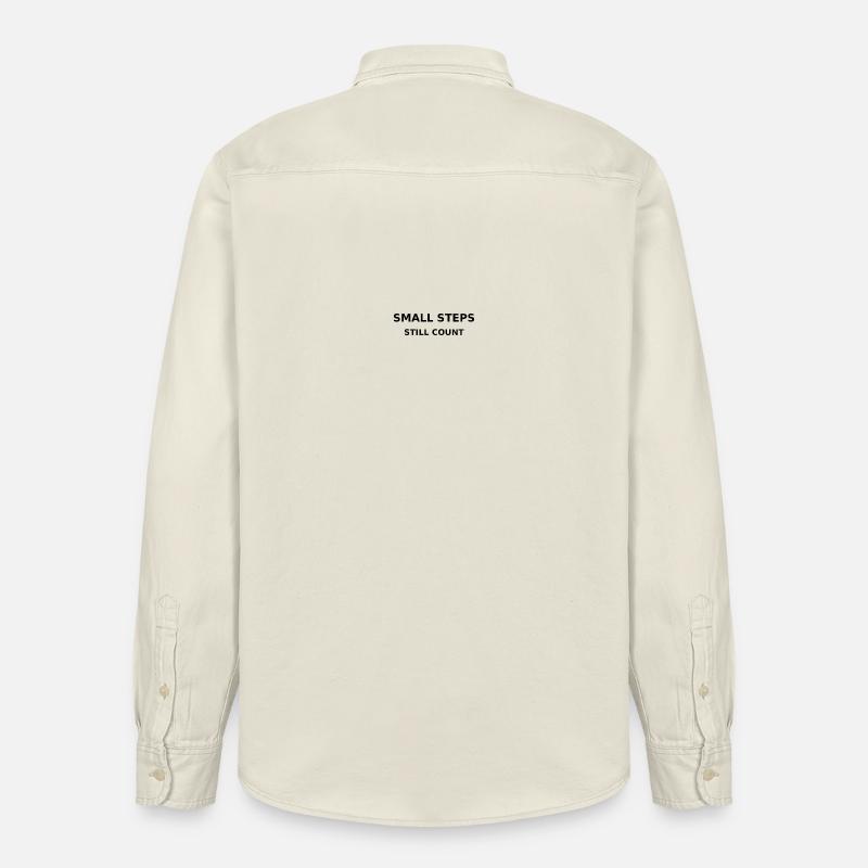 Petits pas - Chemise unisexe coupe décontractée bio Stanley/Stella - écru doux